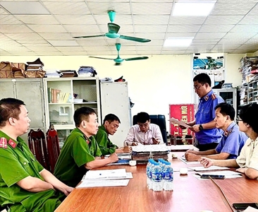 Viện KSND huyện Thường Tín tiến hành trực tiếp kiểm sát việc tuân theo pháp...